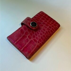 Cherry croc print wallet by Dooney & Bourke